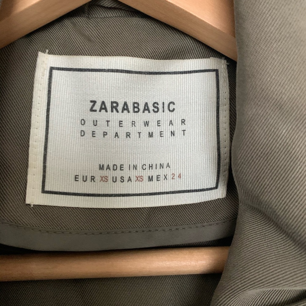 Zara basic parka coat outwear size xs - Picture 3 of 3